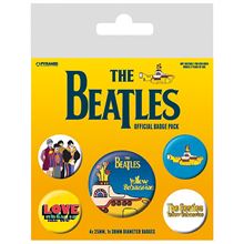 The Beatles Yellow Submarine Badge Pack (5pk) Merch Church Merthyr