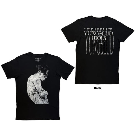 Yungblud Unisex T-Shirt: Idols Photo (Black) (Back Print)