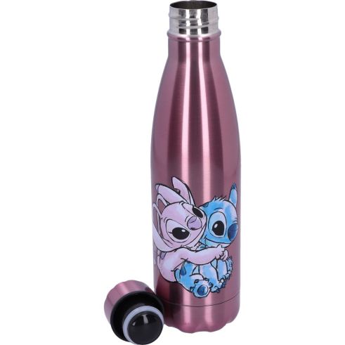 Disney - Stitch and Angel Metal Water Bottle