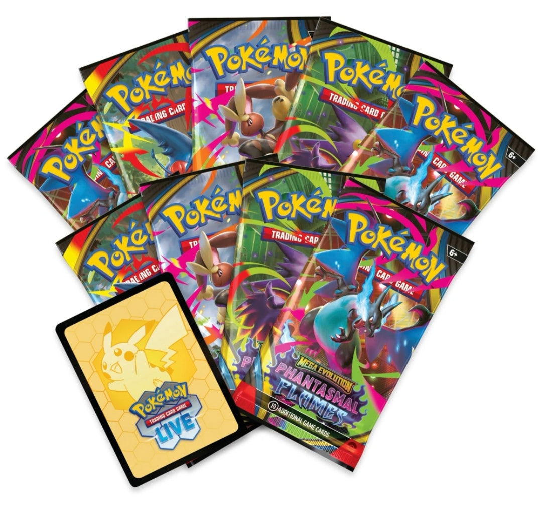 Pokemon TCG: Mega Evolution: Phantasmal Flames Elite Trainer Box.